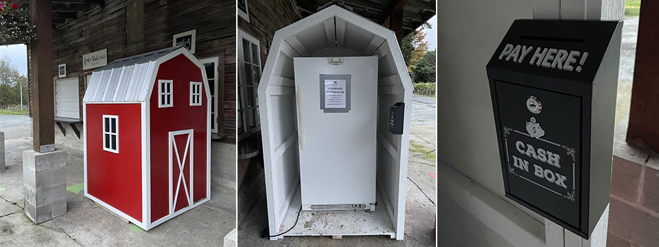 freezer barn for frozen blueberries